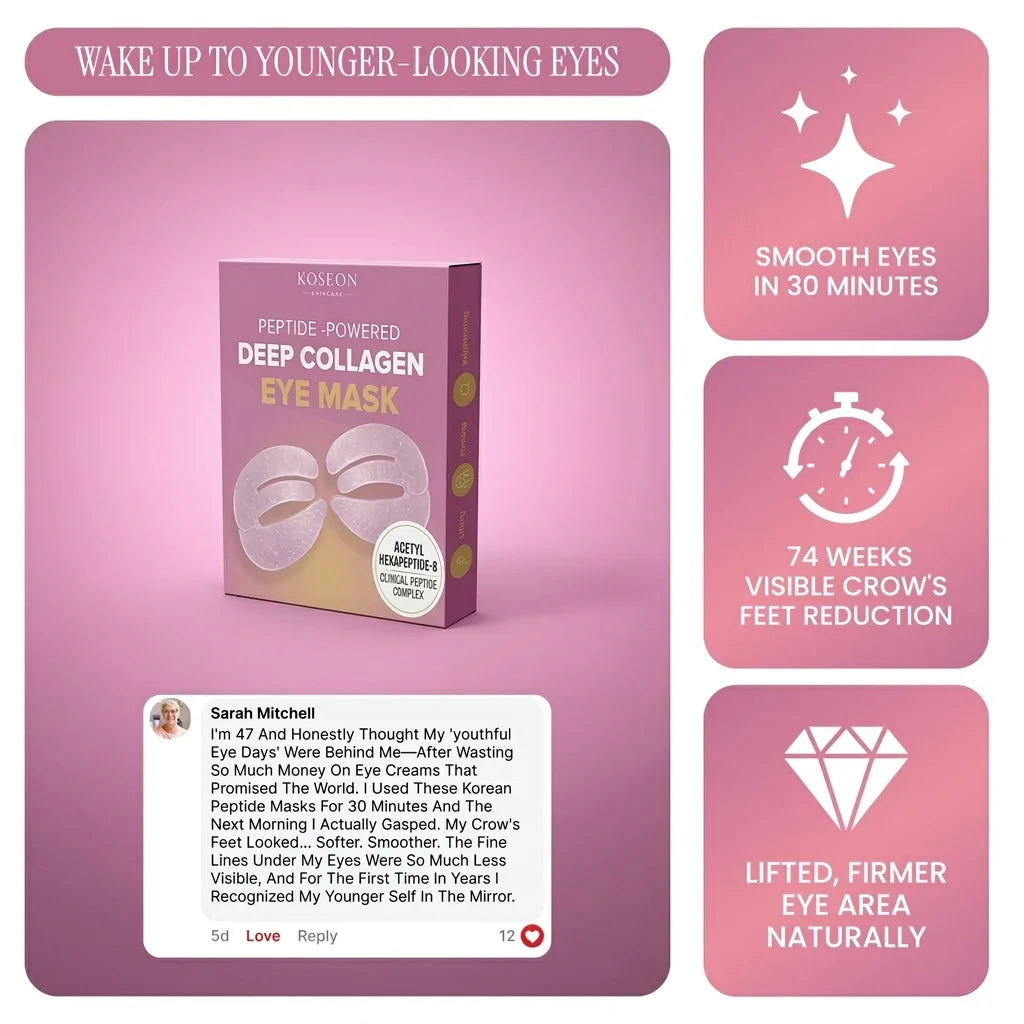 Peptide-Powered Deep Collagen Eye Mask