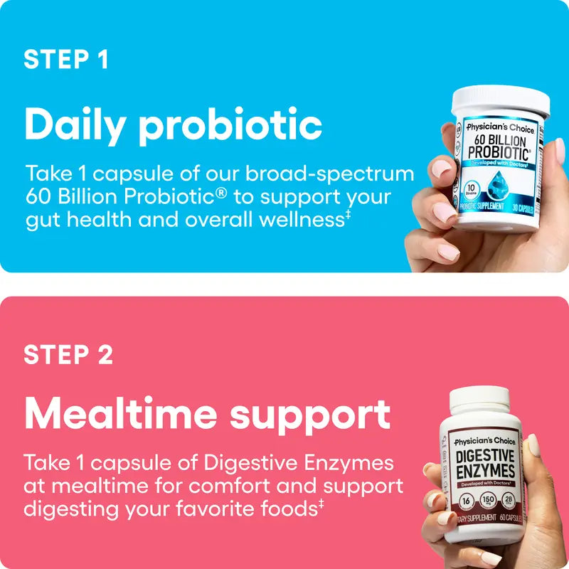 Enzymes Work Today. The Probiotic Wins the War.