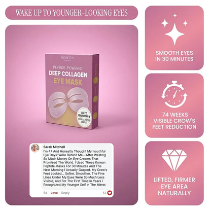 Peptide-Powered Deep Collagen Eye Mask
